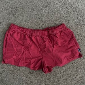 Pink Patagonia Baggies 2.5 inch seem Size L
